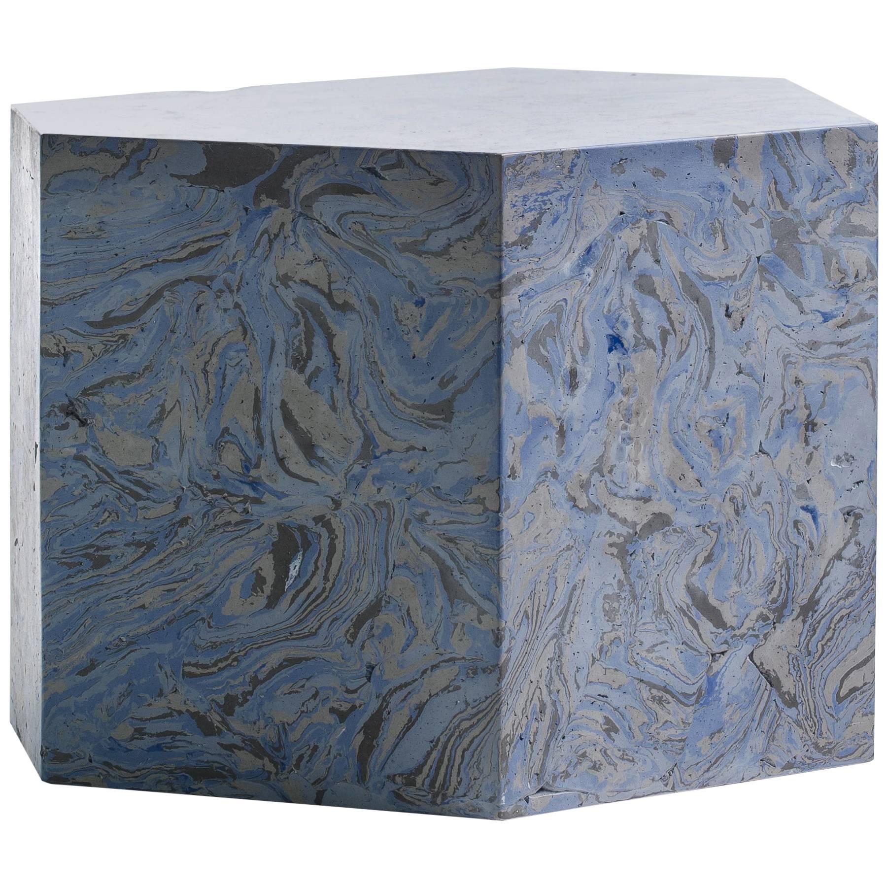 Playtime Series, Bud Side or End Table Handmade Hydrostone Scagliola For Sale