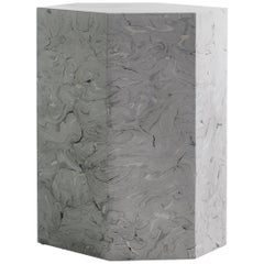 Playtime Series, Side or End Table Handmade Hydrostone Scagliola