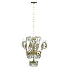 Used Plaza Hotel Russia 12 Arm Crystal Dore Bronze Chandelier