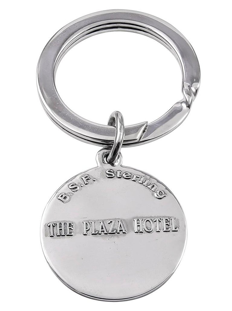 Plaza Hotel Sterling Silver Key Ring For Sale at 1stDibs