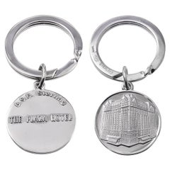 Plaza Hotel Sterling Silver Key Ring