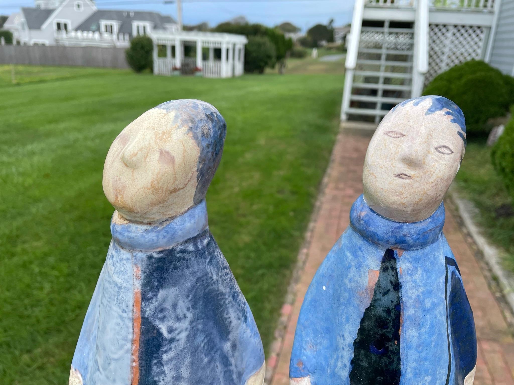 Pareja de amigos de arte popular Eva Fritz-Linder, 1970 Alemán en venta