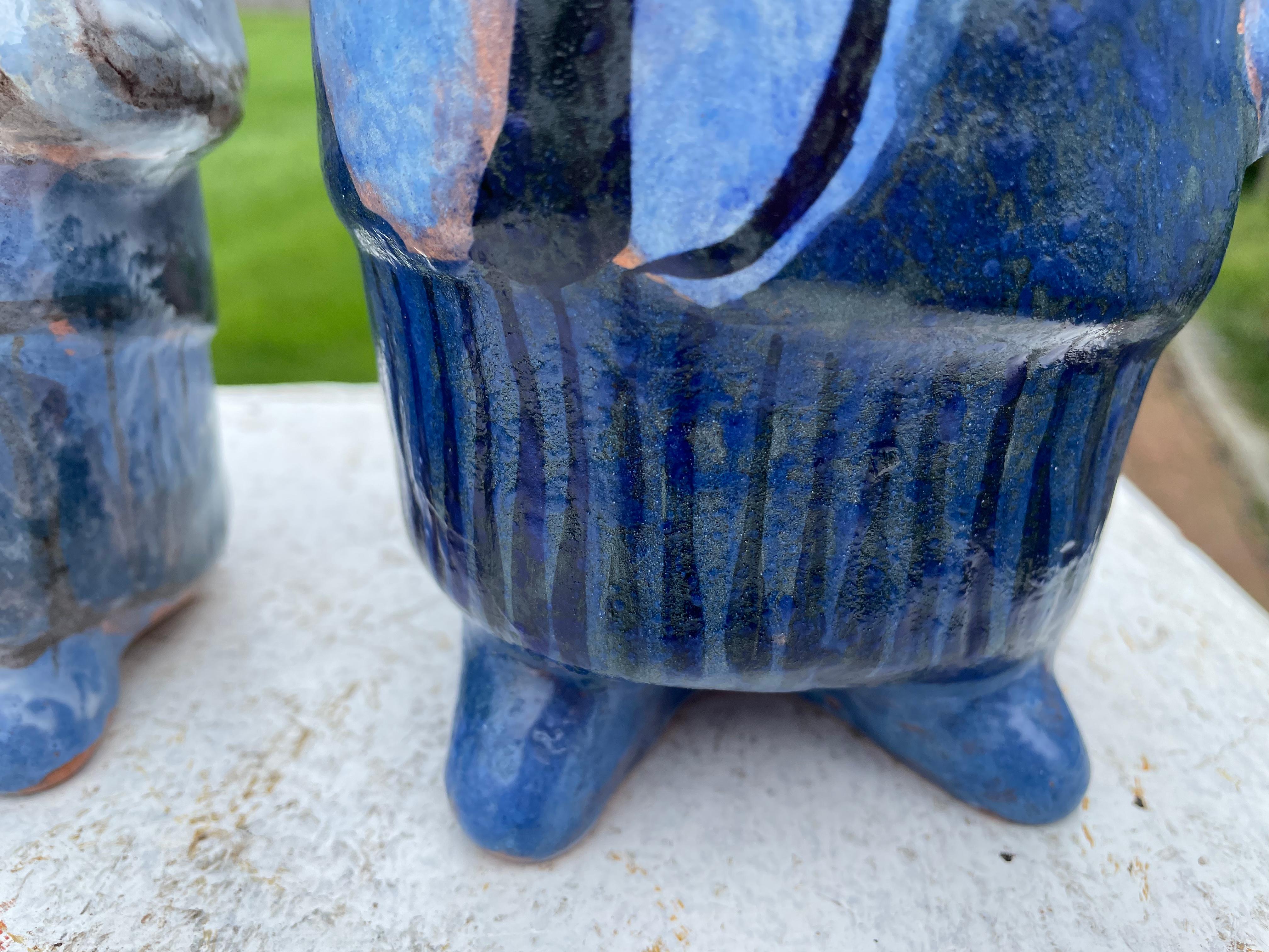 Pareja de amigos de arte popular Eva Fritz-Linder, 1970 Cerámico en venta