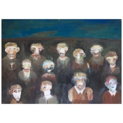'Please Don't Turn Us Away' by Willie Saayman, 2014, Oil on Paper