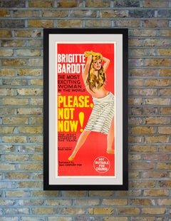 'Please, Not Now!' Original Vintage Australian Daybill Movie Poster, 1963