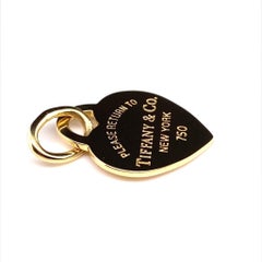 Please Return to Tiffany & Co Heart Charm 18 Carat Yellow Gold