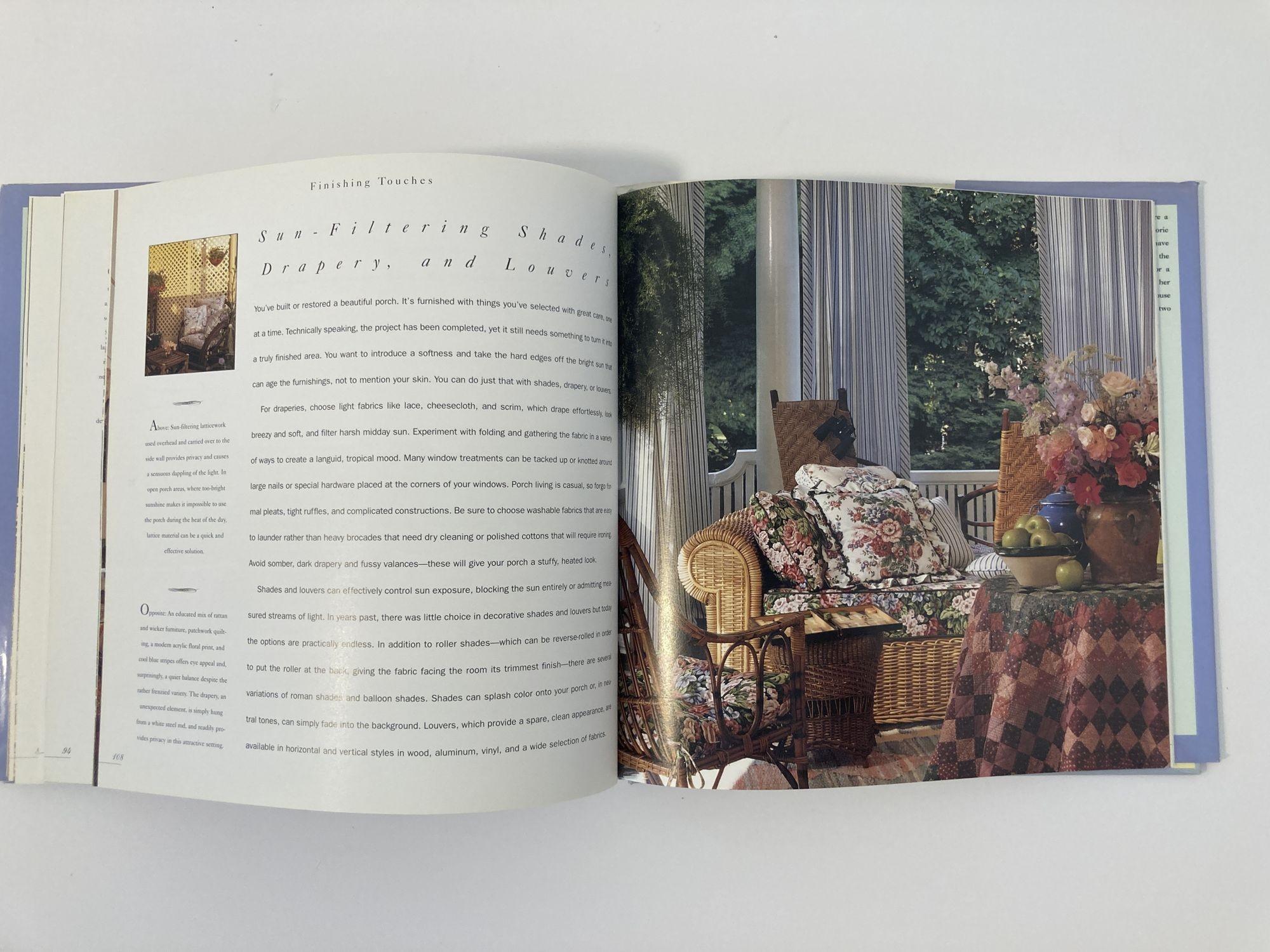 Pleasures of the Porch: Ideas for Gracious Outdoor Living Livre à couverture rigide First E en vente 4