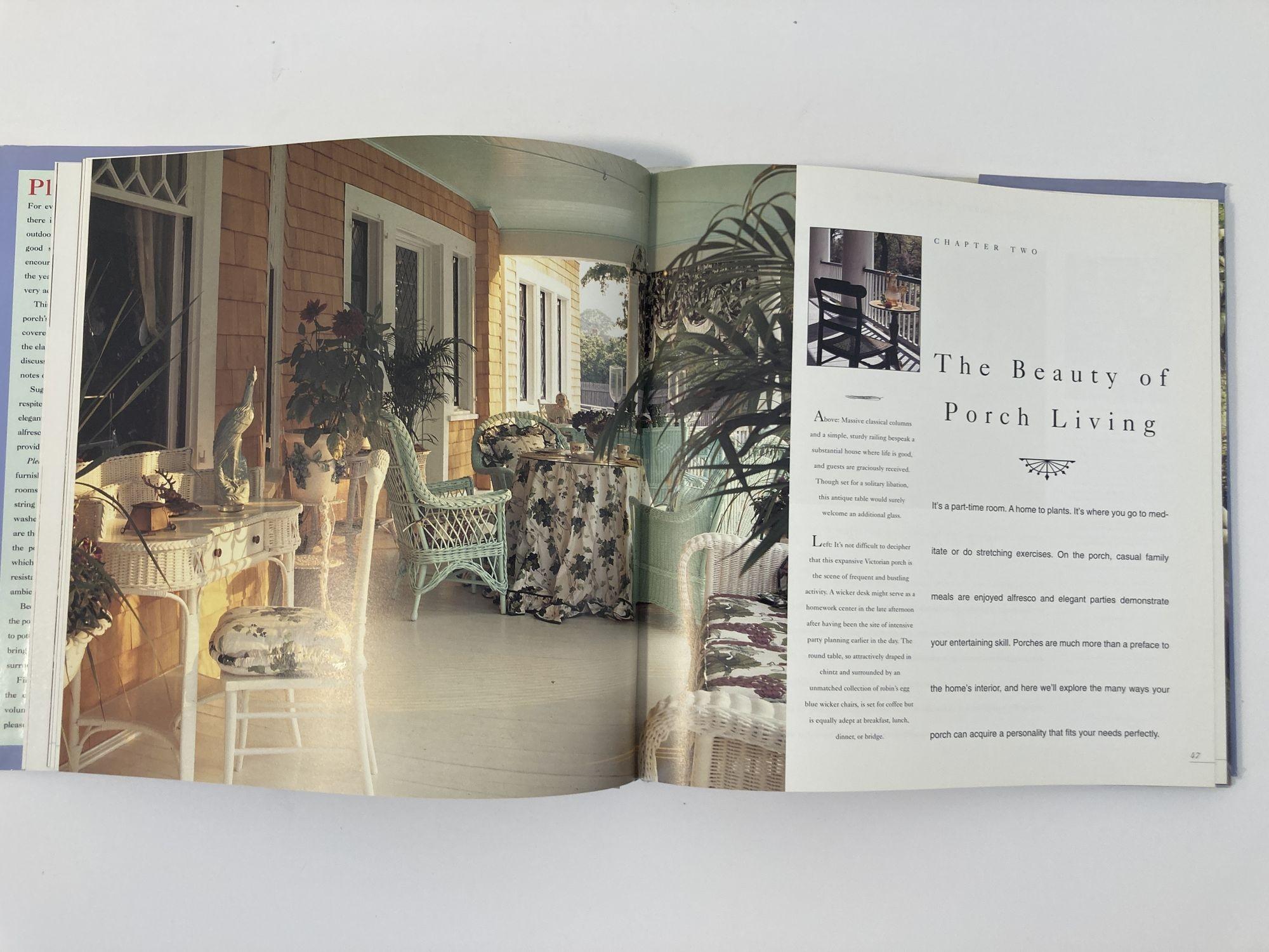 Pleasures of the Porch: Ideas for Gracious Outdoor Living Livre à couverture rigide First E en vente 1