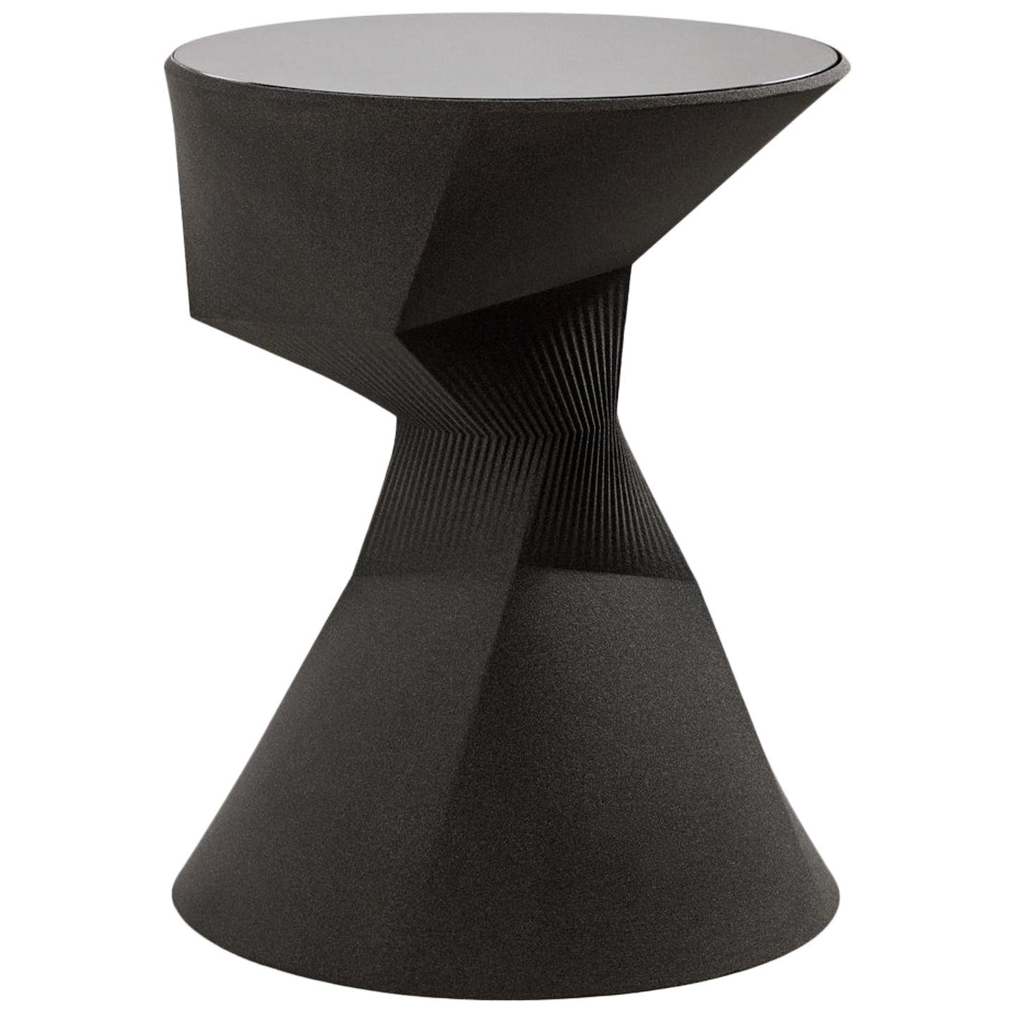 Pleat Side Table High, Sand in Motion Collection, Rive Roshan For Sale