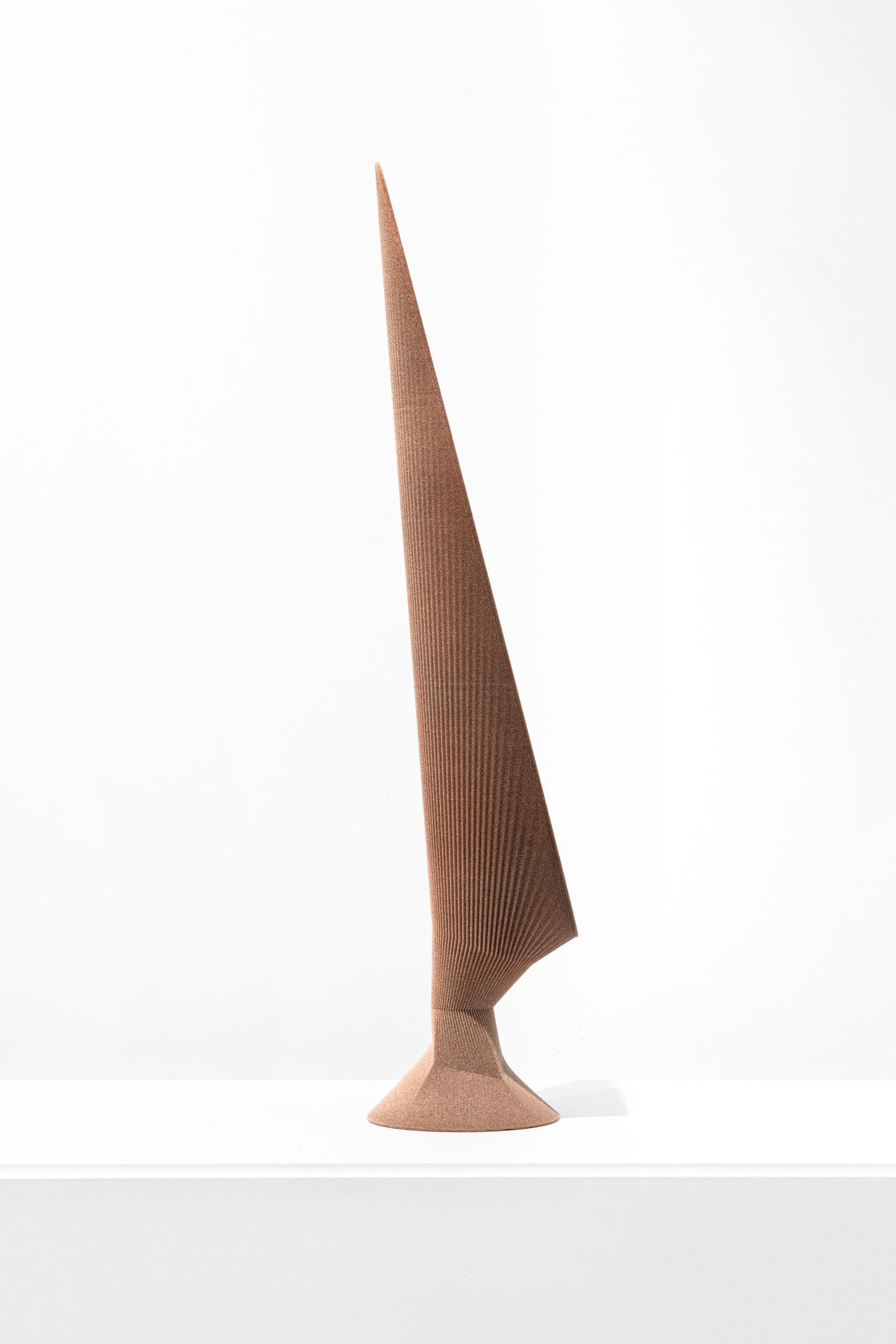 Pleat Table Mirror Natural Sand by Rive Roshan In New Condition For Sale In Amsterdam, NL