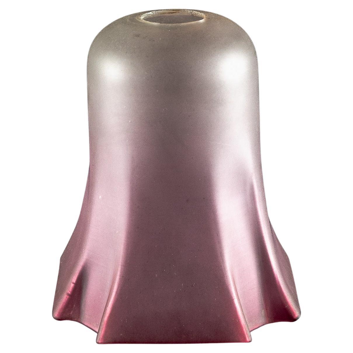 Pleated Bell-Shaped Frosted Glass Shade