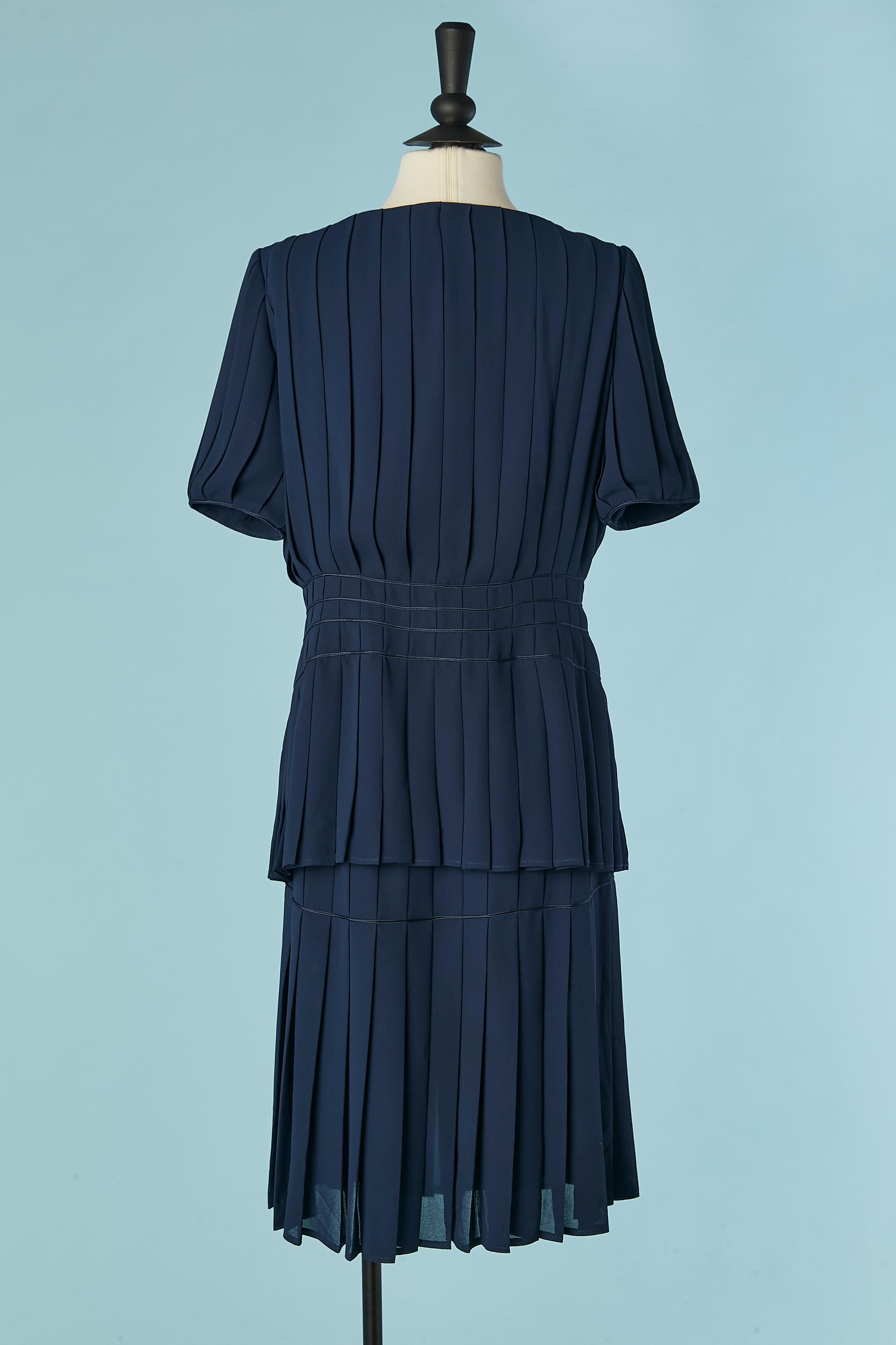 Donna Completo giacca e gonna a pieghe Thierry Mugler circa anni '90 in vendita