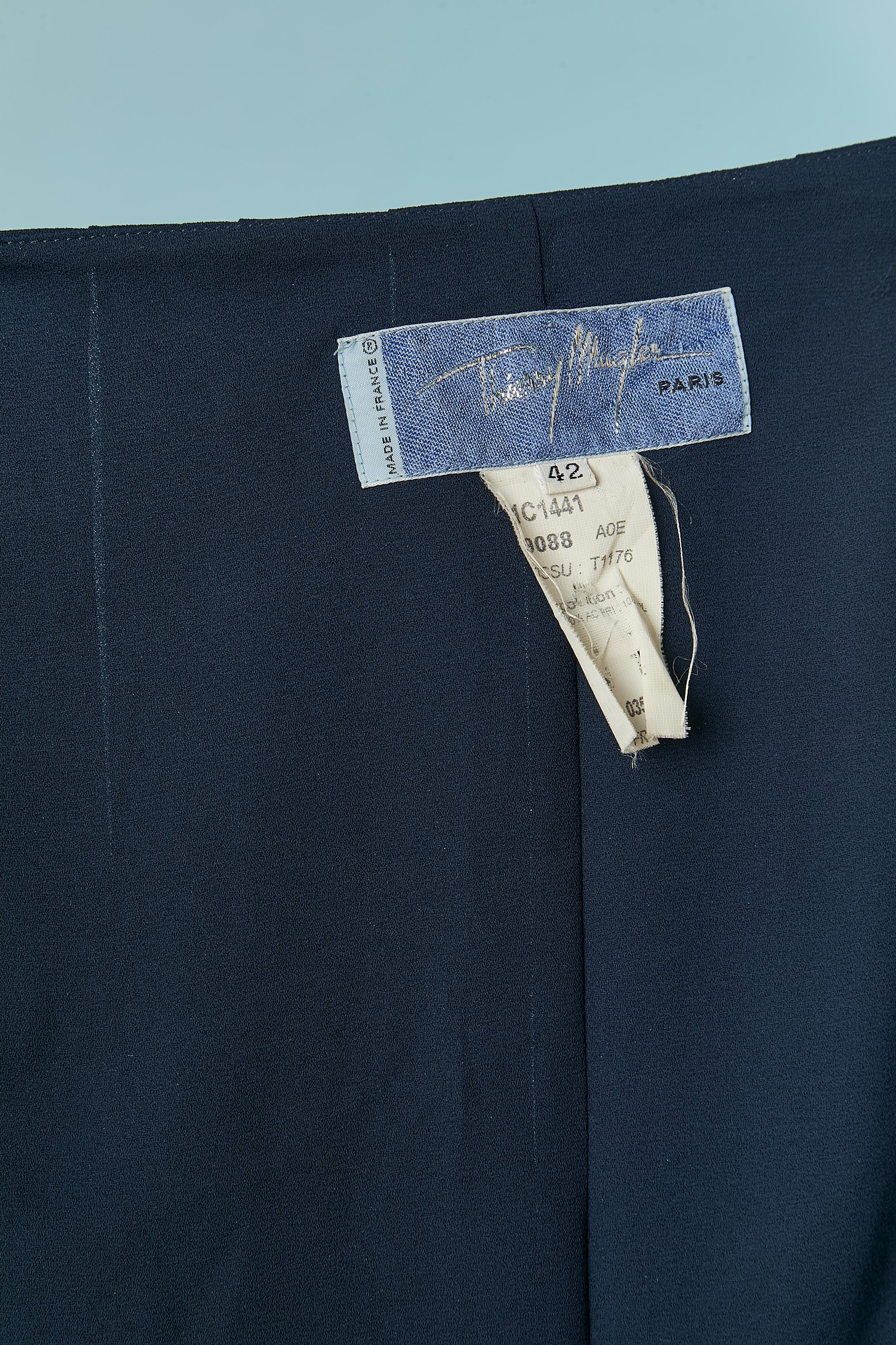 Completo giacca e gonna a pieghe Thierry Mugler circa anni '90 in vendita 2