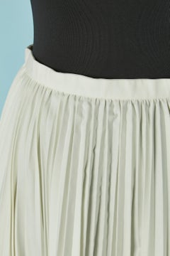 Pleated short skirt in off-white cotton CHRISTIAN DIOR by MARIA-GRAZIA CHIURI