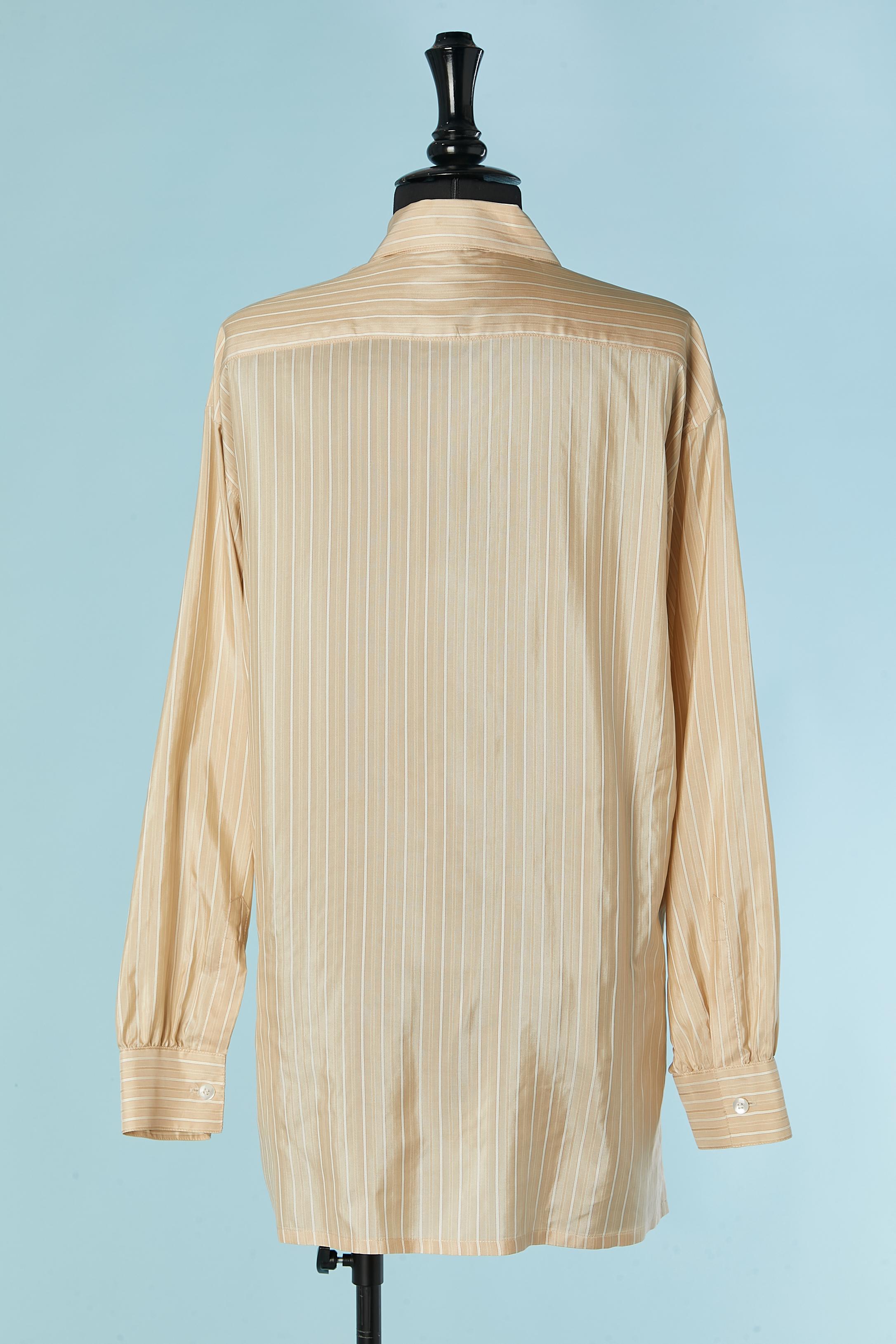 Pleated silk striped tunique ESCADA im Angebot 1