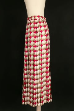 Pleated Skirt "golf balls" Hermès, 1966