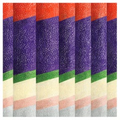 Pleats! Multicolor Contemporary Wall Coverings with Tridimensional Effect