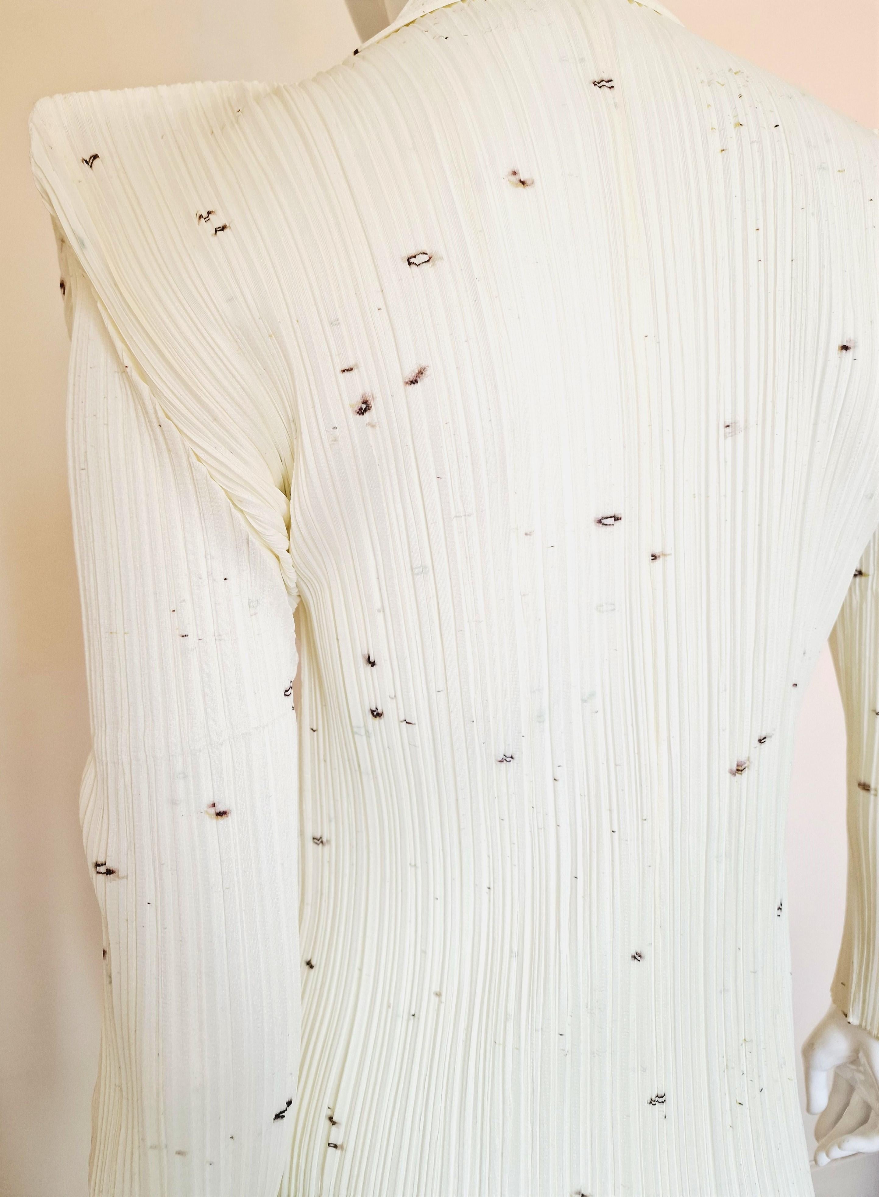   Pleats Please By Issey Miyake Limited Guest Artist Cai Guo-Qiang Jacket  Dress For Sale 7