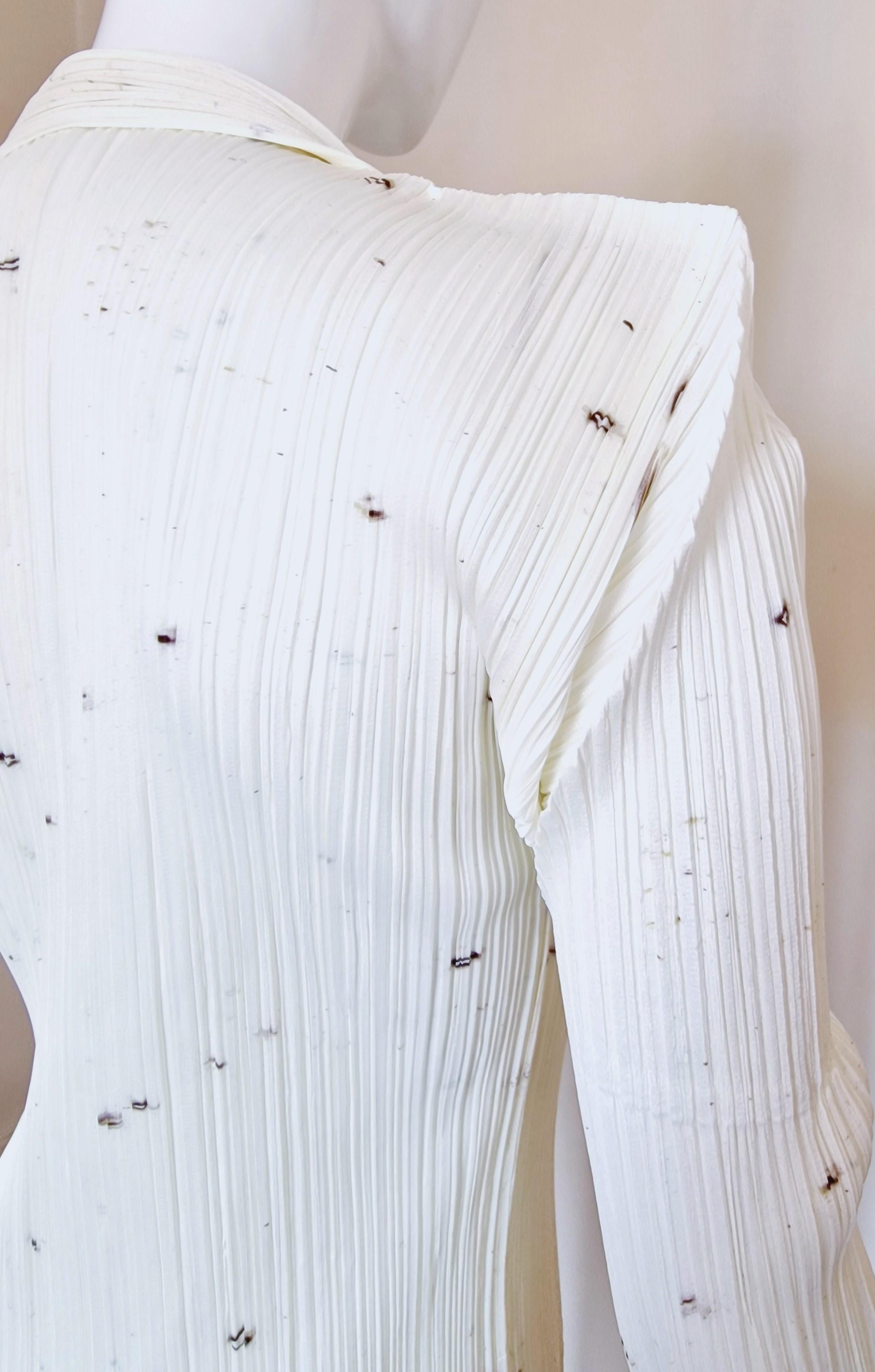   Pleats Please By Issey Miyake Limited Guest Artist Cai Guo-Qiang Jacket  Dress For Sale 4