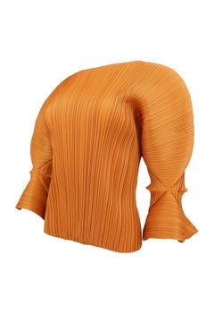 Pleats Please by Issey Miyake Marigold Double-Tulip Sleeve Top