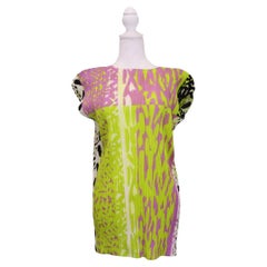 Pleats Please Issey Miyake 1990s Multicolor Top Taglia 3