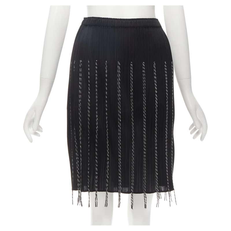 Issey Miyake, Pleats Please Grey Pleated Skirt For Sale at 1stDibs
