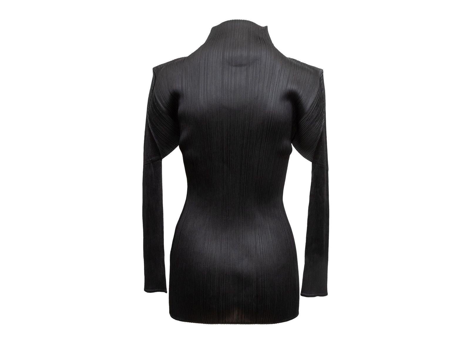 Pleats Please Issey Miyake Black Plisse Top 2