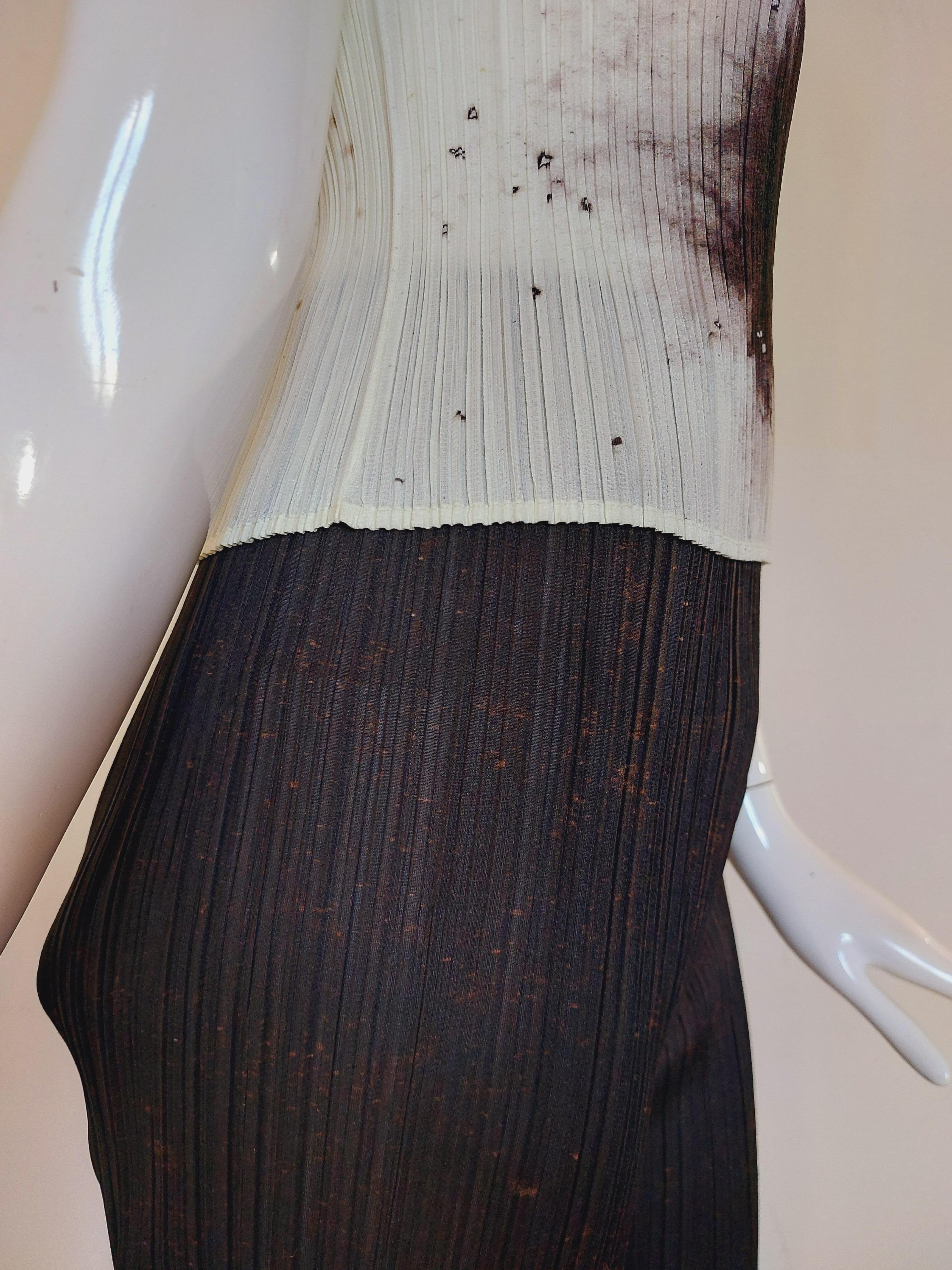 Black Pleats Please Issey Miyake Guest Artist Series No. 4 Cai Guo-Qiang Bullet Pants  For Sale