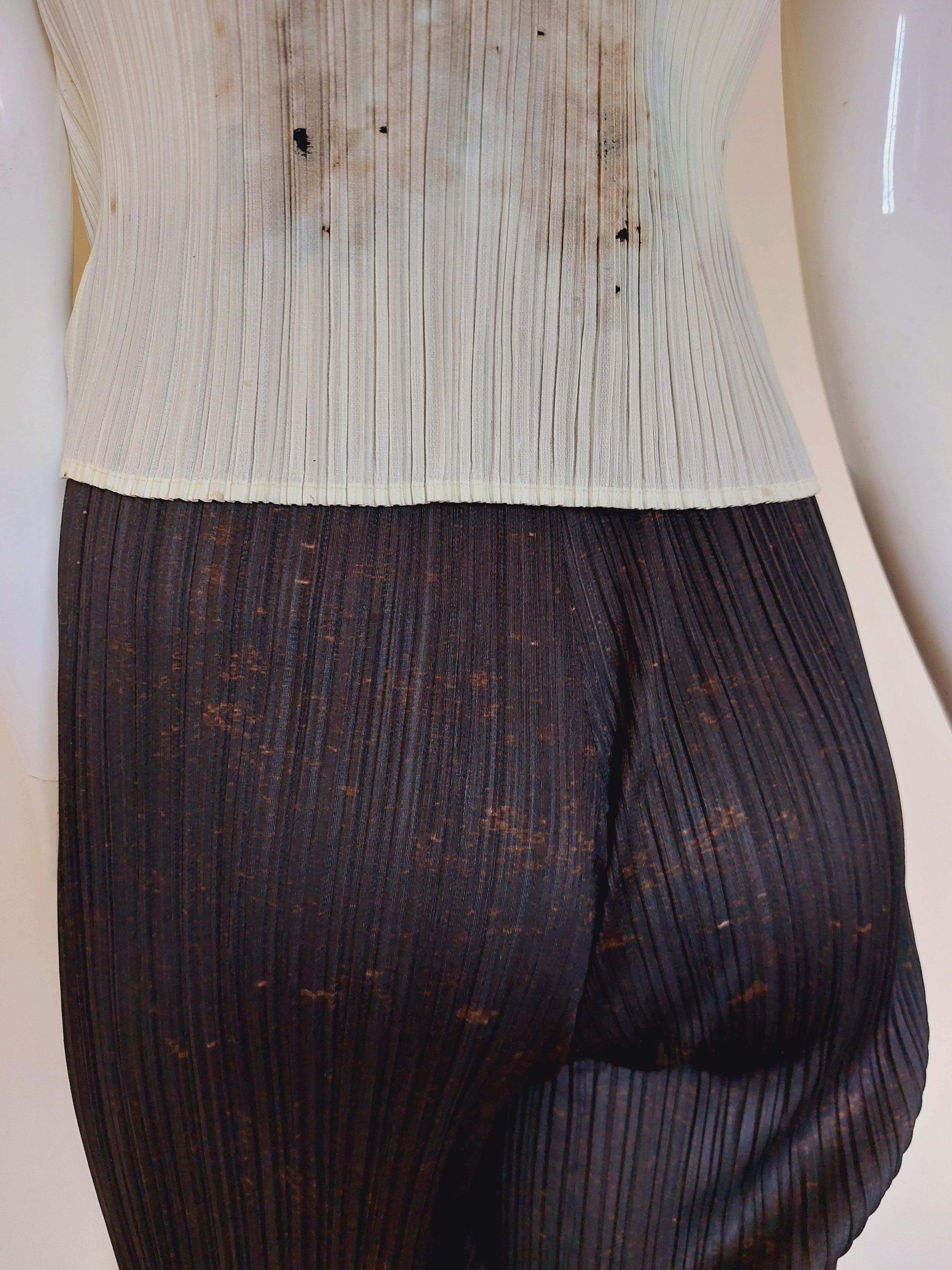 Pleats Please Issey Miyake Guest Artist Series No. 4 Cai Guo-Qiang Bullet Pants  For Sale 4