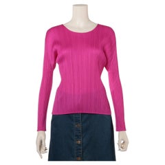 Falten Bitte Issey Miyake  Langärmelige Bluse Hot Pink