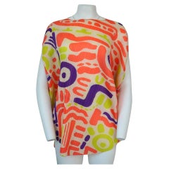 Pleats Please Issey Miyake Multi Color Top