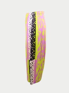 Pleats Please Issey Miyake Multicolor Pleated Midi Skirt - EU 38