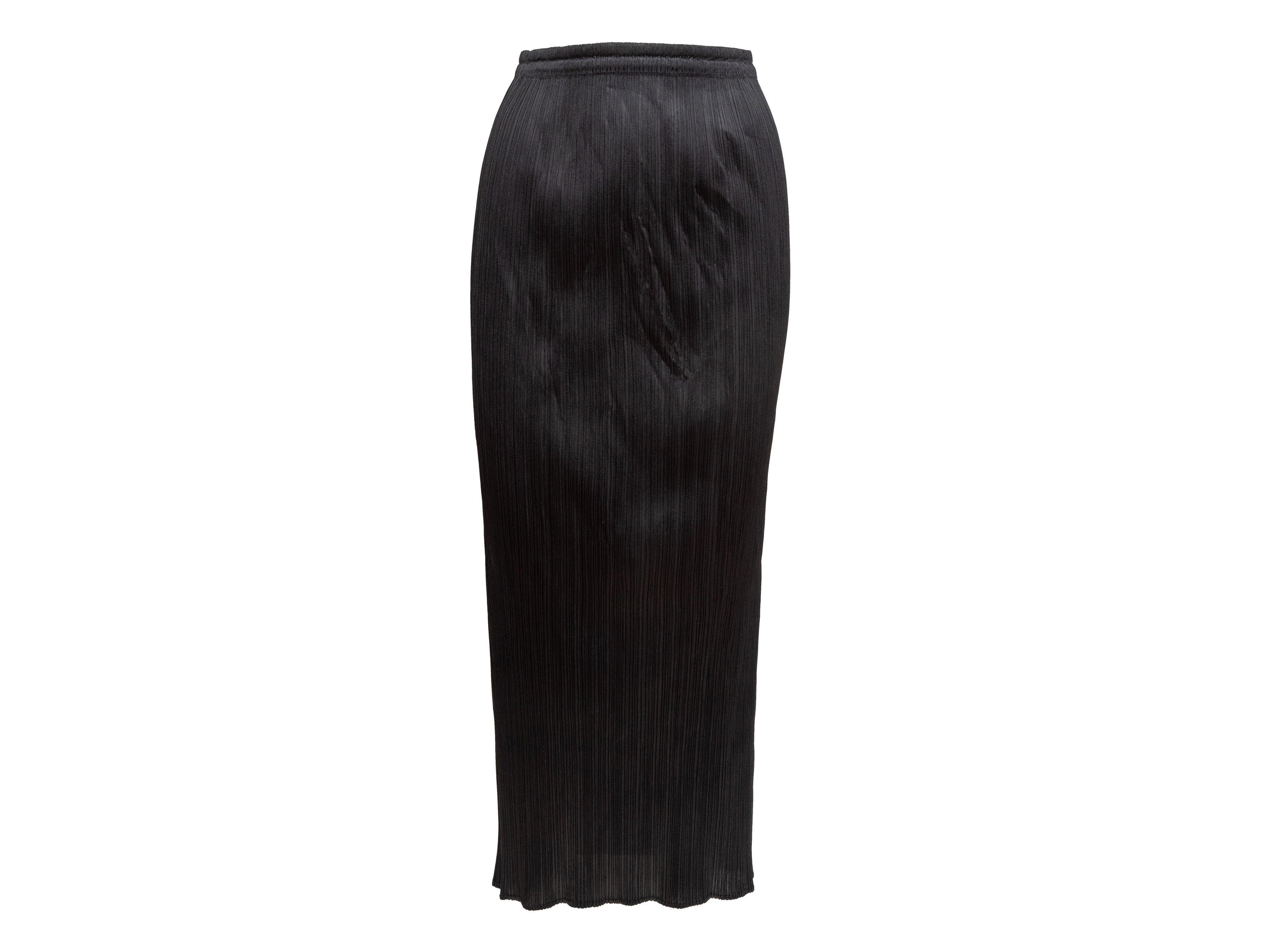 Women's Pleats Please Issey Miyake Olive Plisse Maxi Skirt