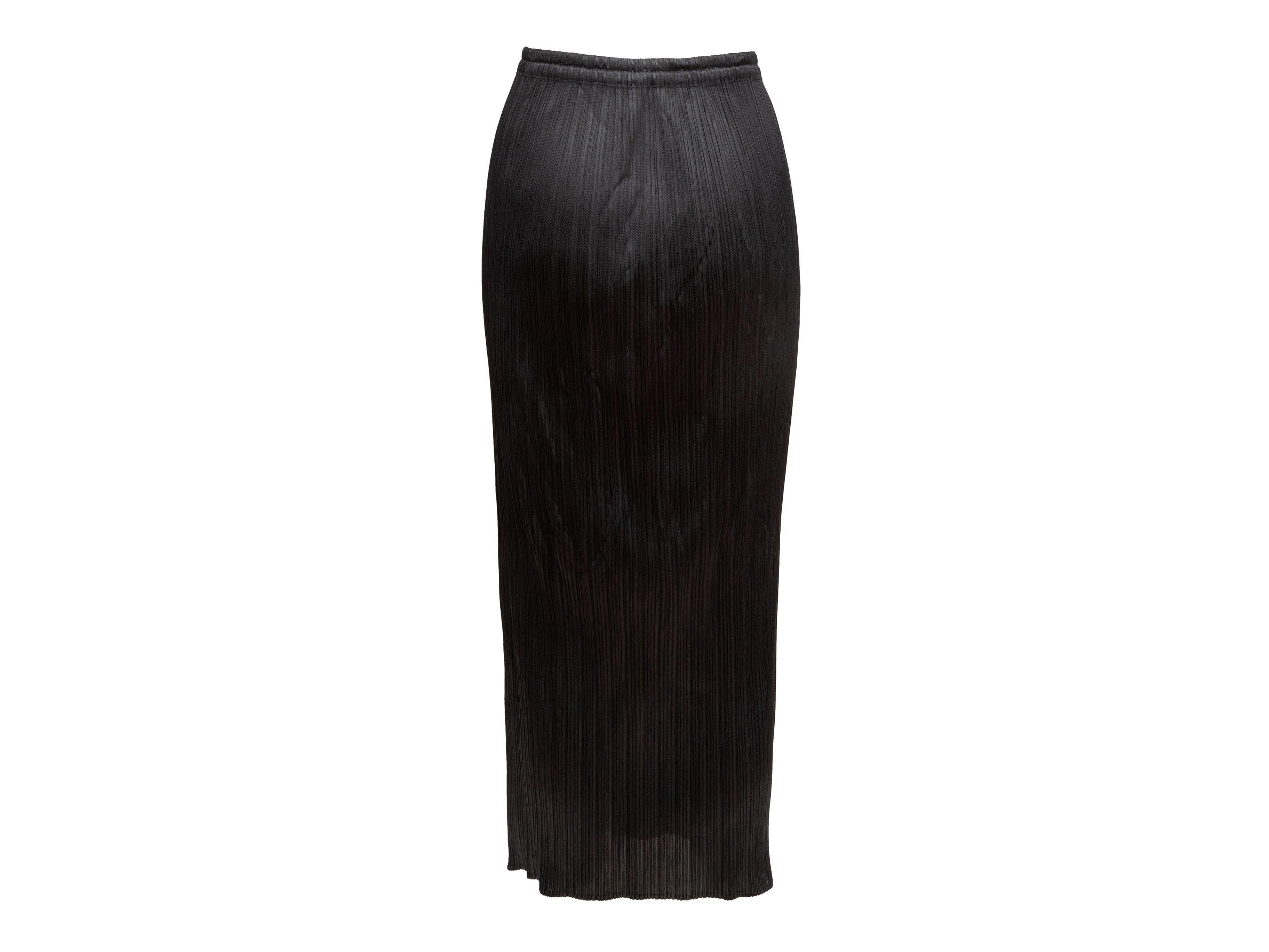 Pleats Please Issey Miyake Olive Plisse Maxi Skirt 3