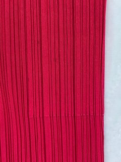 Pleats Please Pink Plated Pants, Size 5