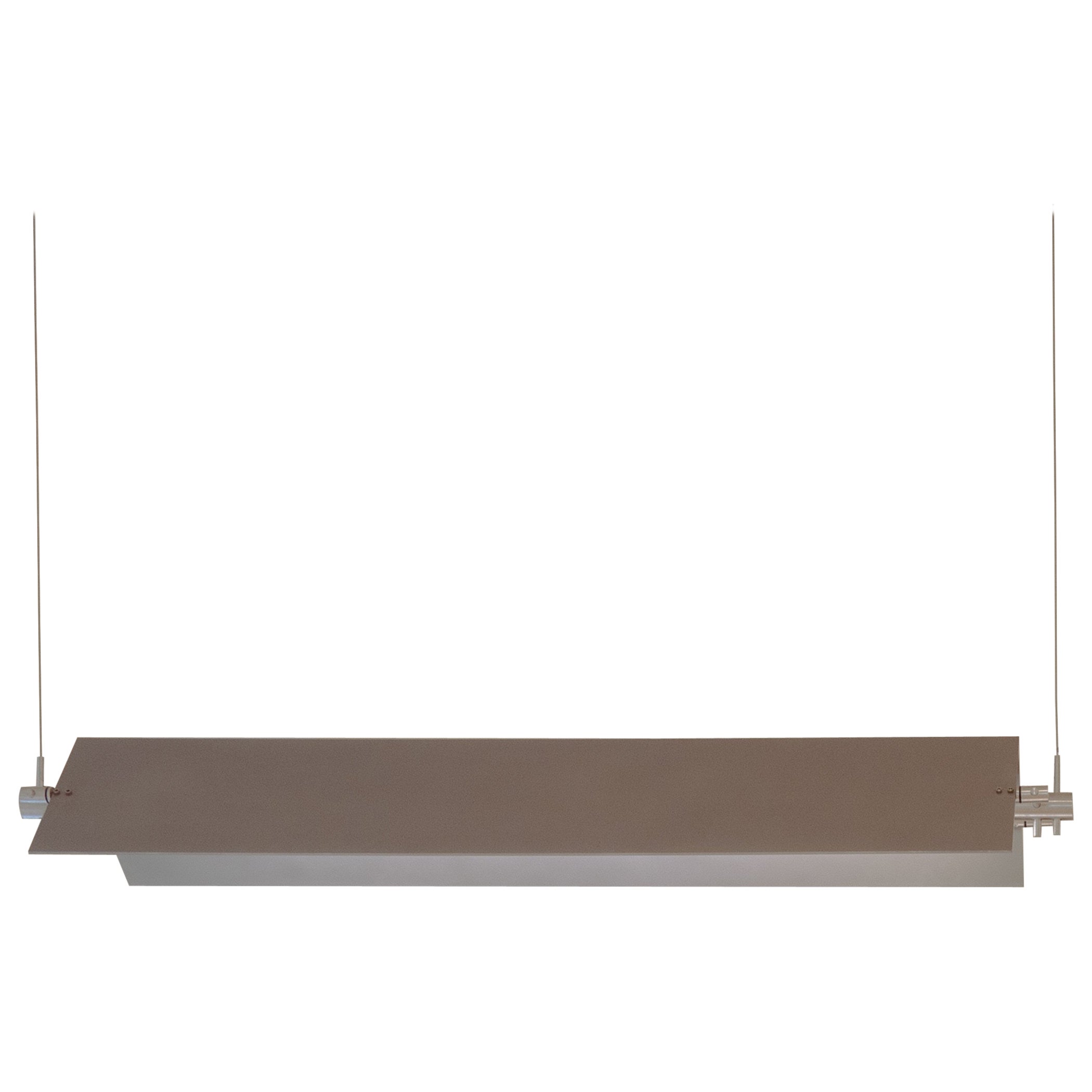 Lámpara colgante Pleca de aluminio cepillado by Nuumbra