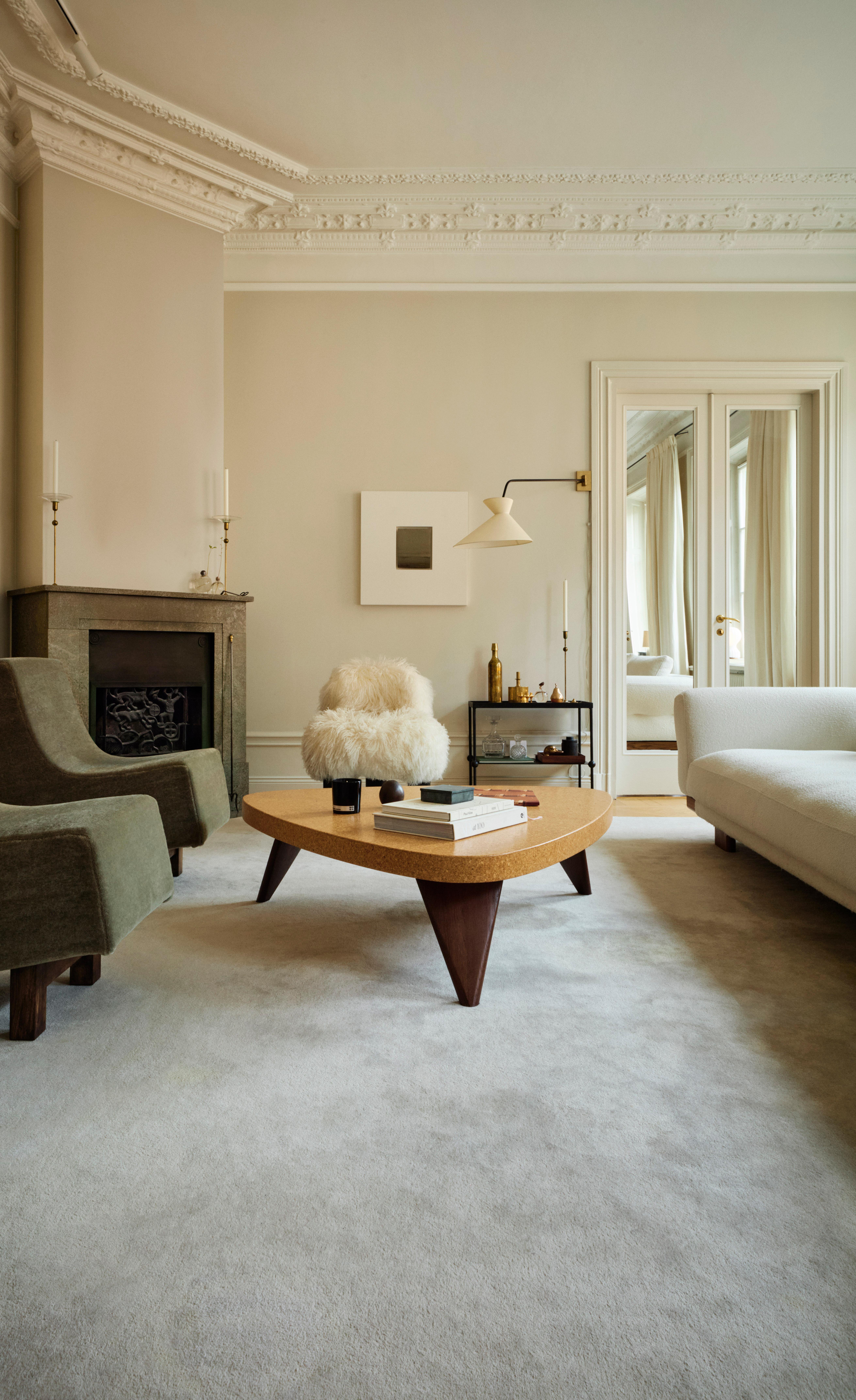Beech Plectrum Table by Paul T. Frankl for NO GA Projects (authorized) For Sale
