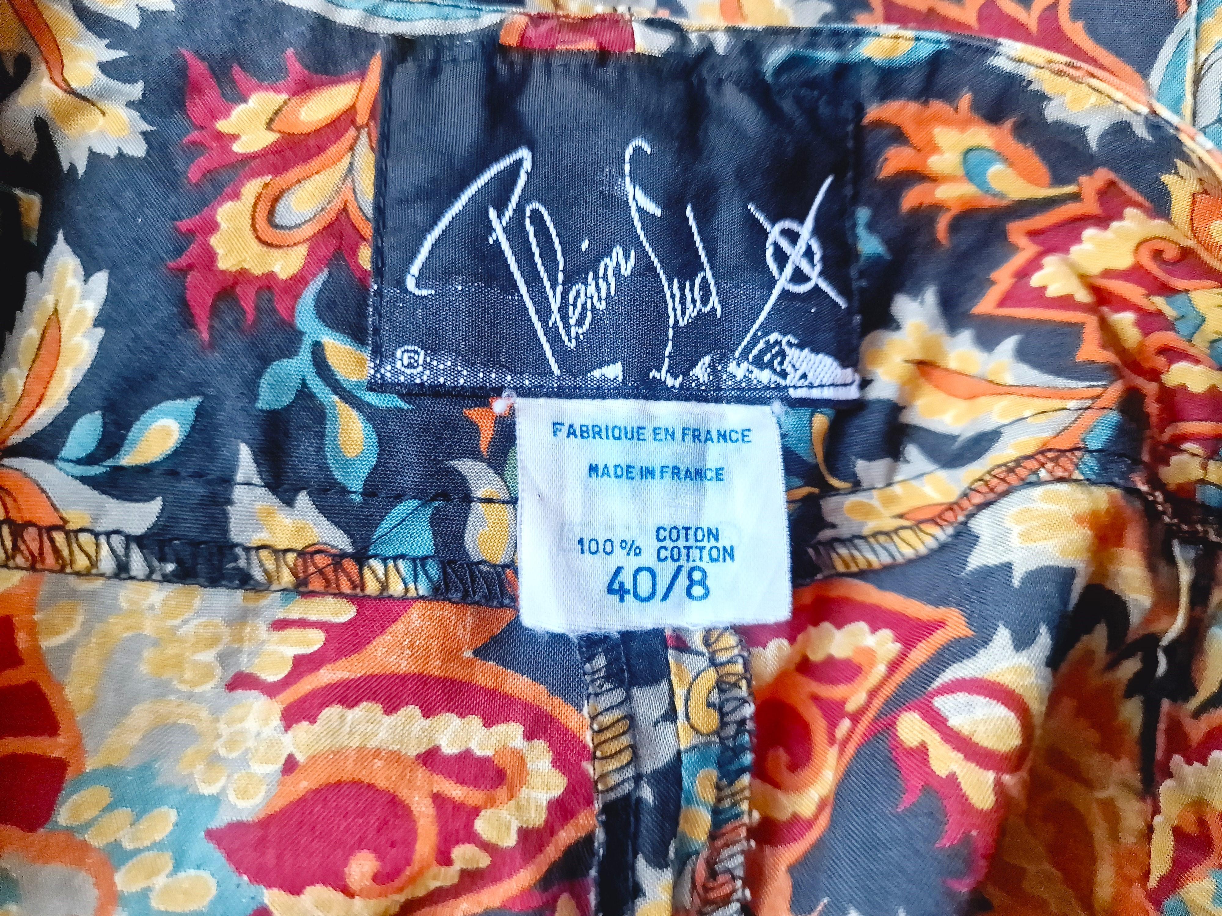 Plein Sud 1990 S/S Les Gitans Collection Paisley Runway Faycal Amor Large Pants For Sale 6