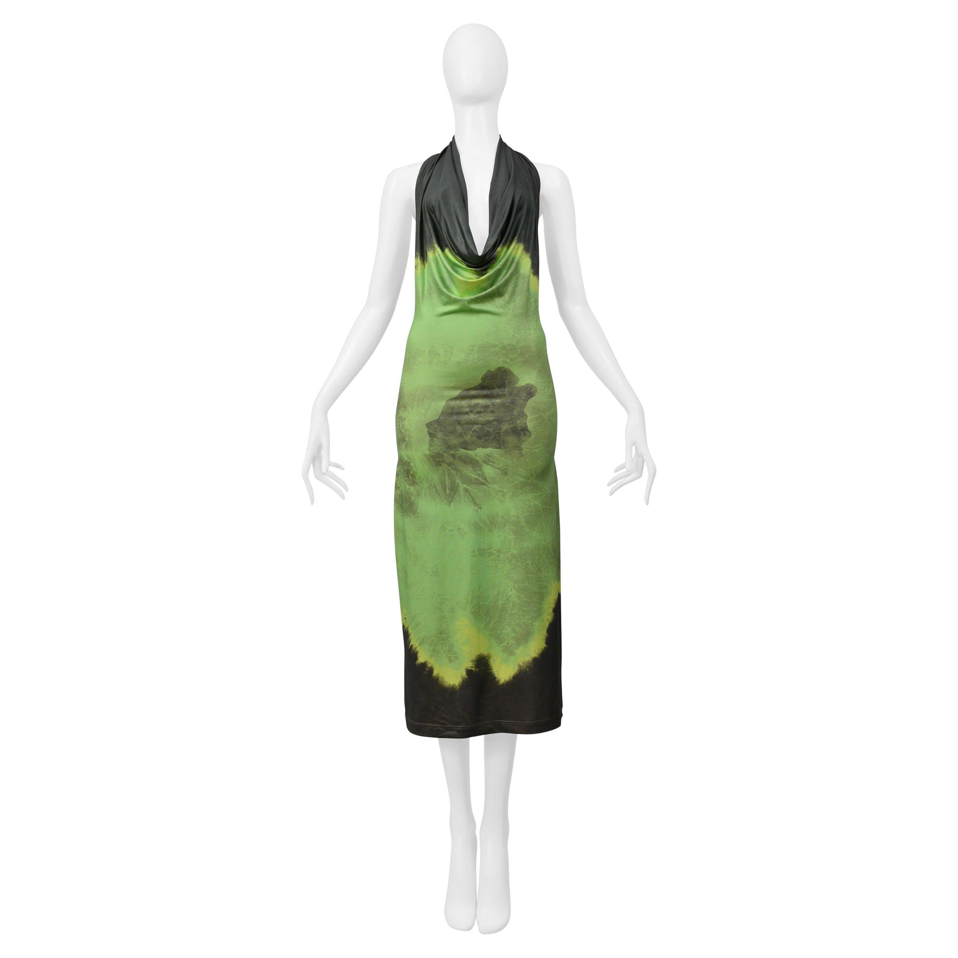 Plein Sud - Vestito con stampa floreale in verde brillante in vendita