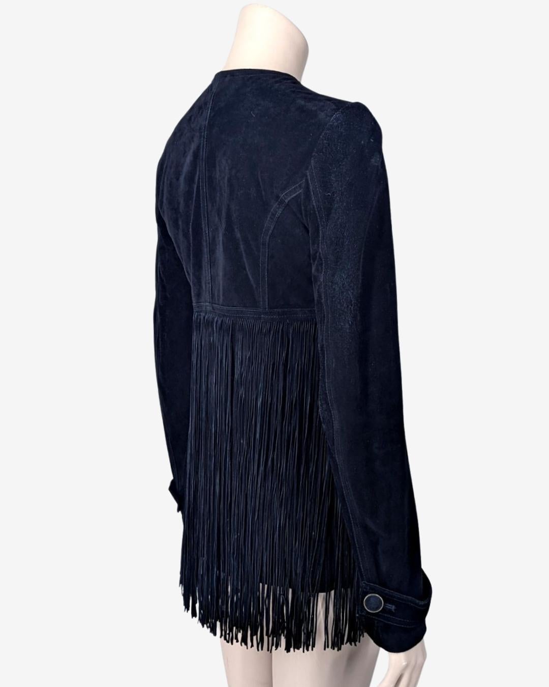 Women's Plein Sud by Faycal Amor western jacket with fringes all-over  For Sale