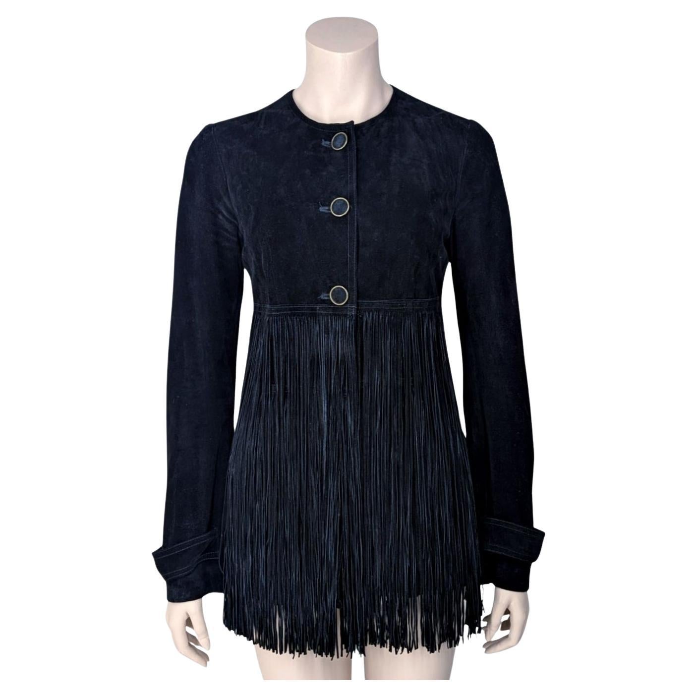 Plein Sud by Faycal Amor western jacket with fringes all-over  For Sale