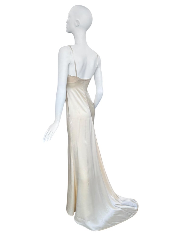 beige silk maxi dress Glossy halter maxi dress – Line & Dot main image 1