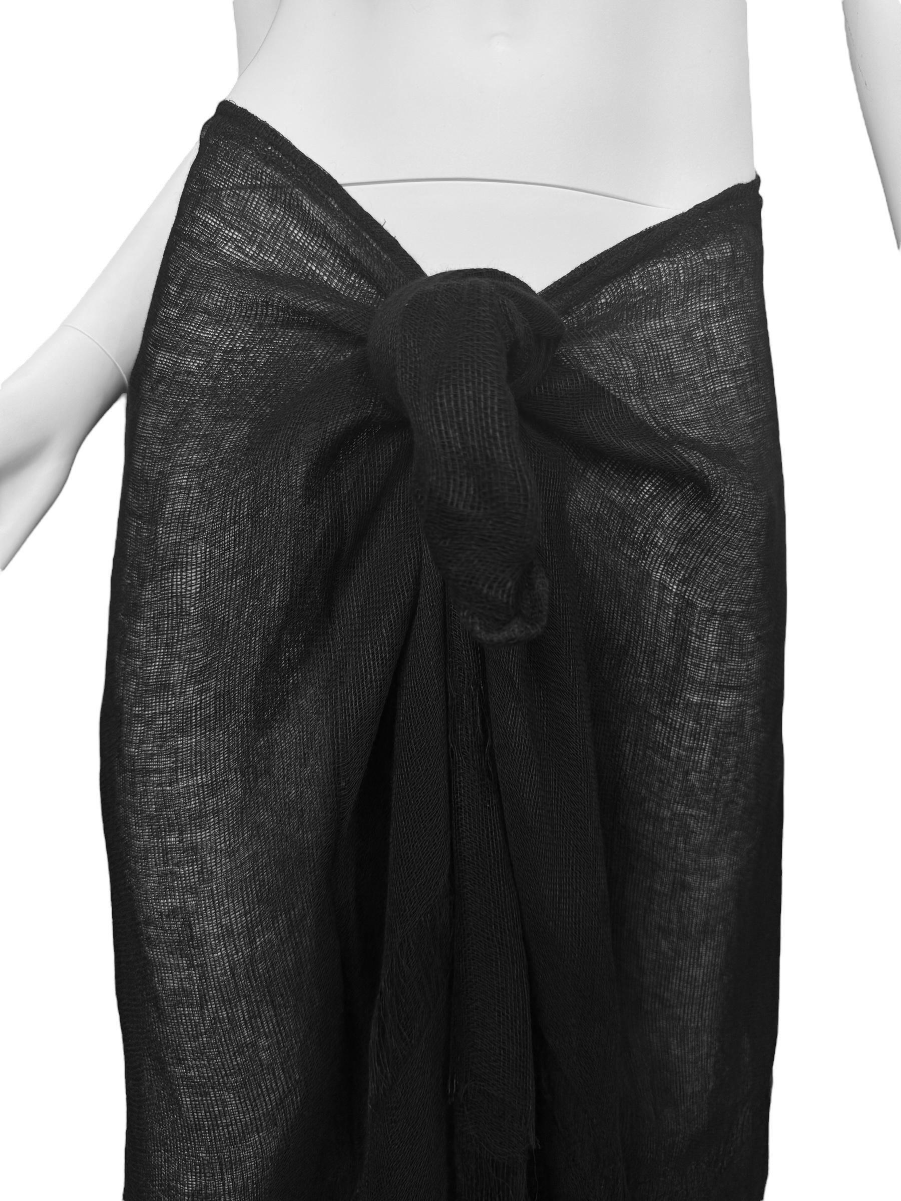 De las mujeres PLEIN SUD FAYÇAL AMOR ss1993 FALDA MAXI EN JUTE CRUDO NEGRO en venta
