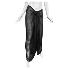 PLEIN SUD FAYÇAL AMOR ss1993 FALDA MAXI EN JUTE CRUDO NEGRO