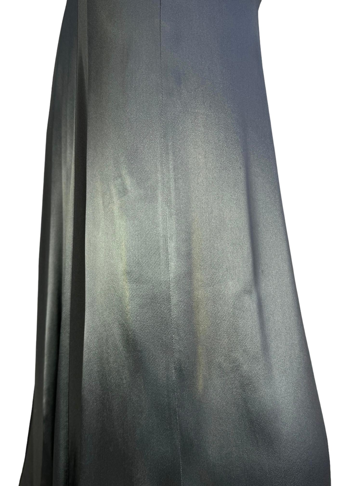PLEIN SUD FAYÇAL AMOR ss2004 ABITO MAXI ANATOMICO IN GREGGIO METALLICO in vendita 10