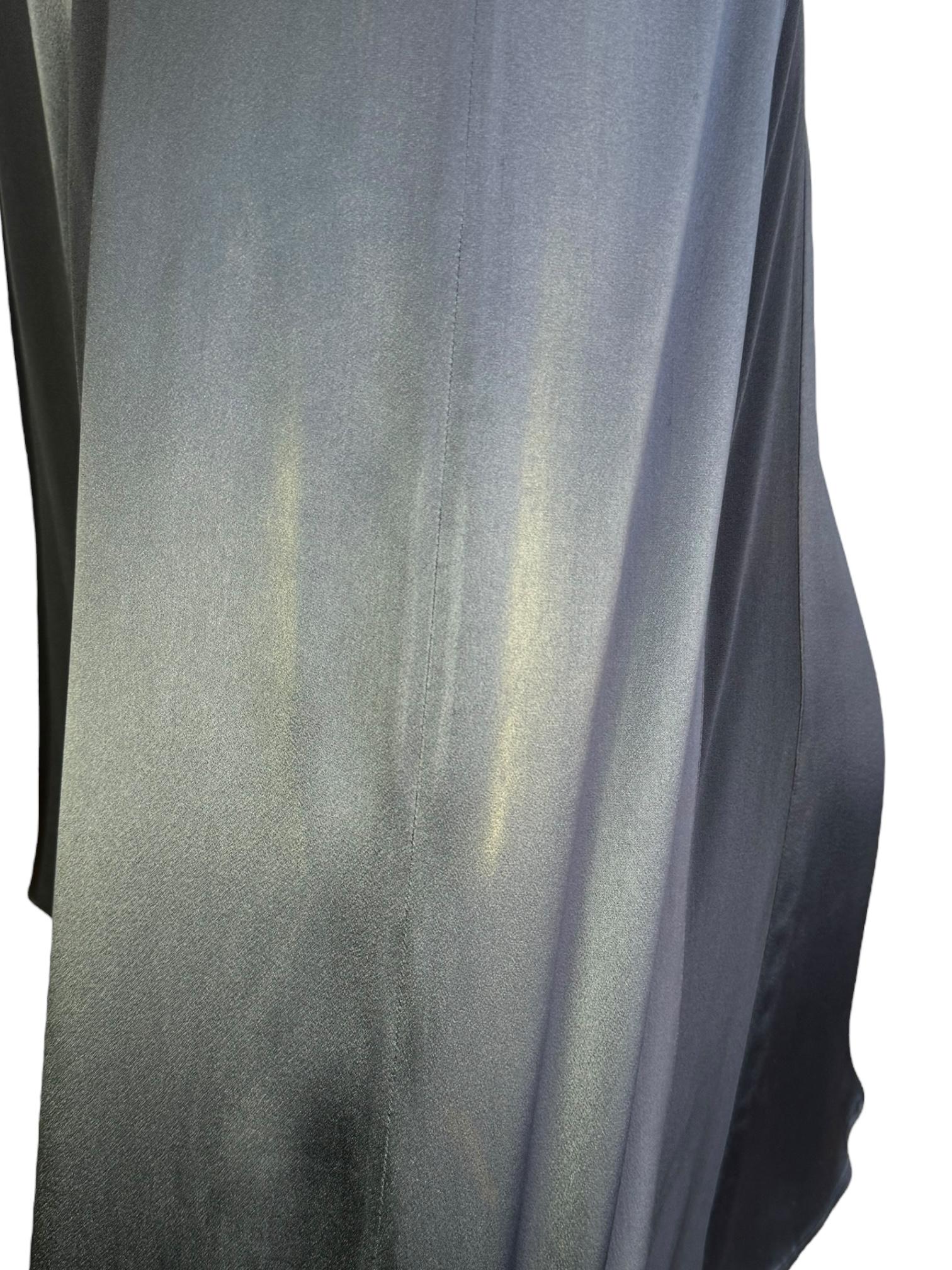 PLEIN SUD FAYÇAL AMOR ss2004 ABITO MAXI ANATOMICO IN GREGGIO METALLICO in vendita 11