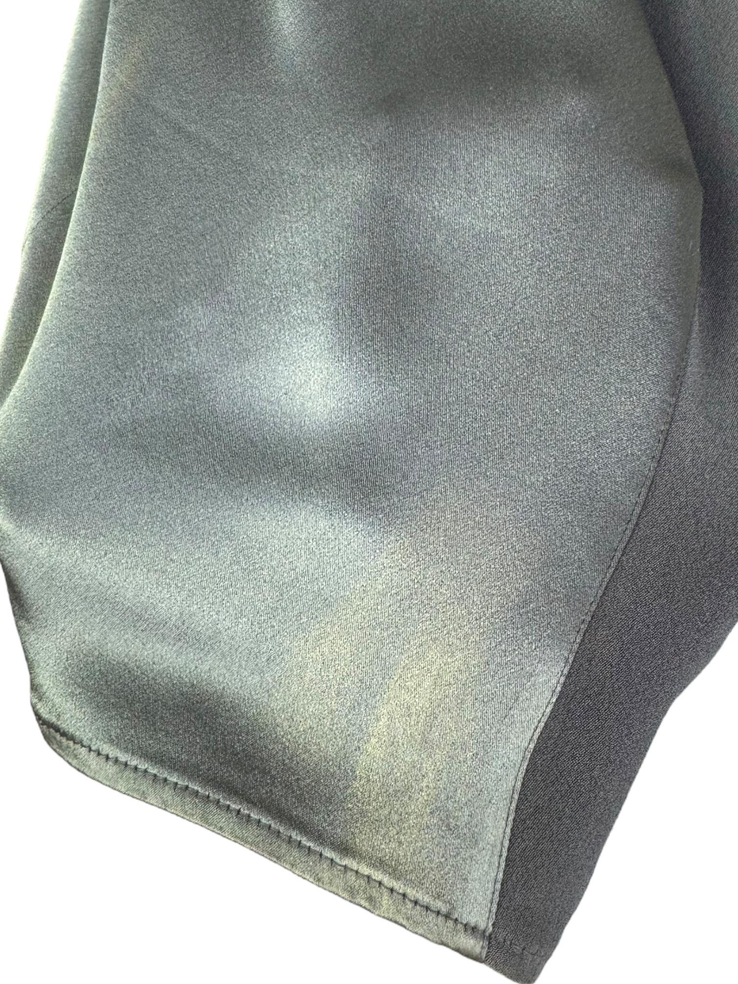 PLEIN SUD FAYÇAL AMOR ss2004 ABITO MAXI ANATOMICO IN GREGGIO METALLICO in vendita 12