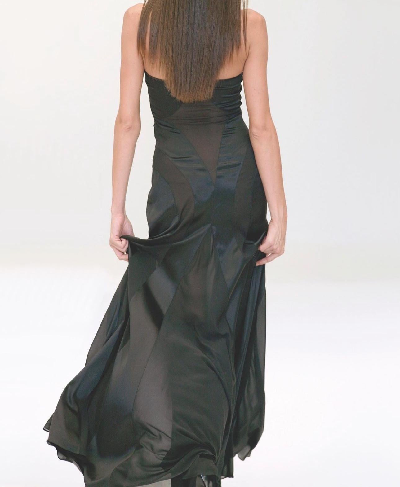 Grigio PLEIN SUD FAYÇAL AMOR ss2004 ABITO MAXI ANATOMICO IN GREGGIO METALLICO in vendita