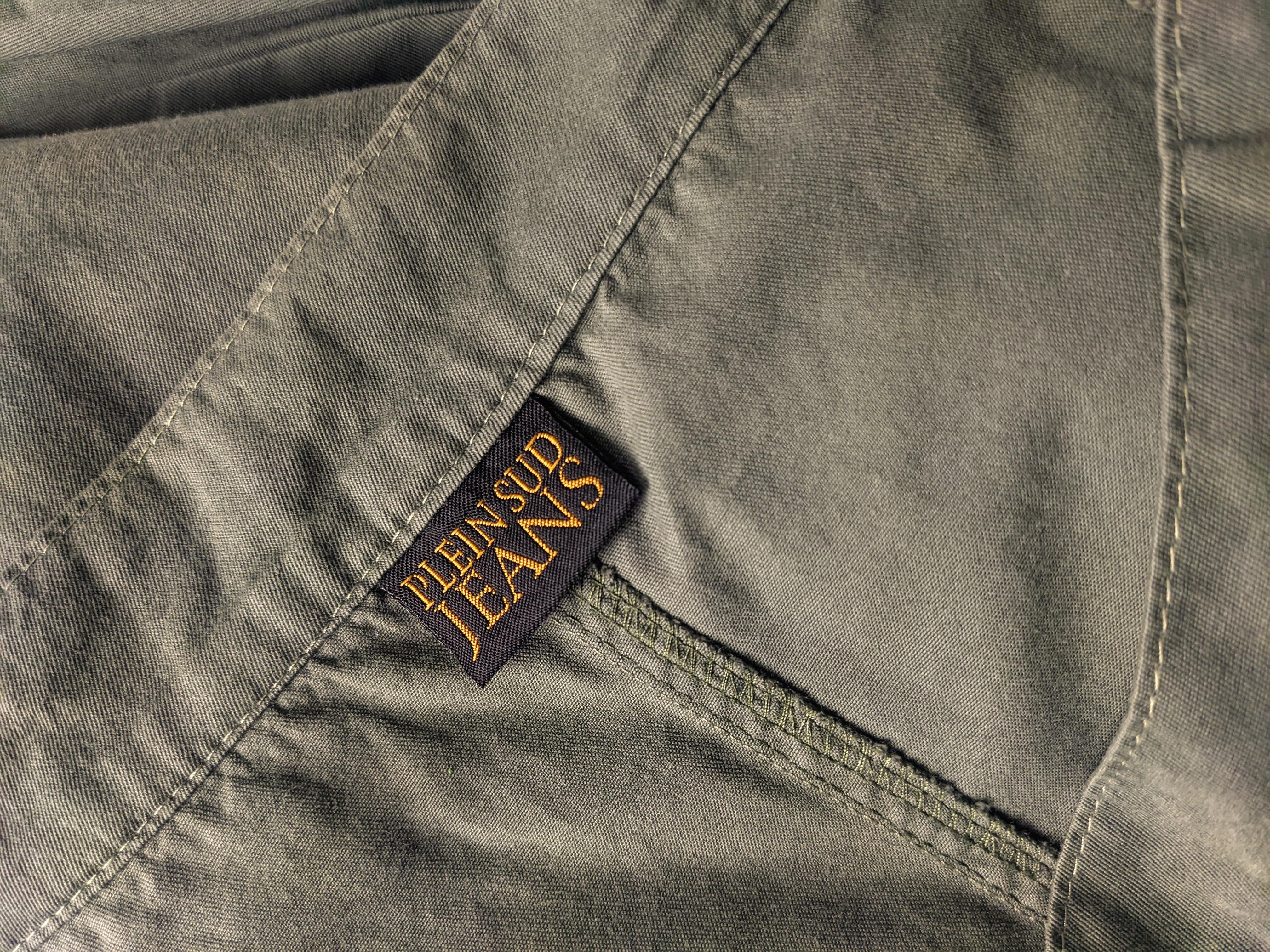 Plein Sud Jeans Vintage Khaki Green Asymmetric Avant Garde Dress, 1990s For Sale 5