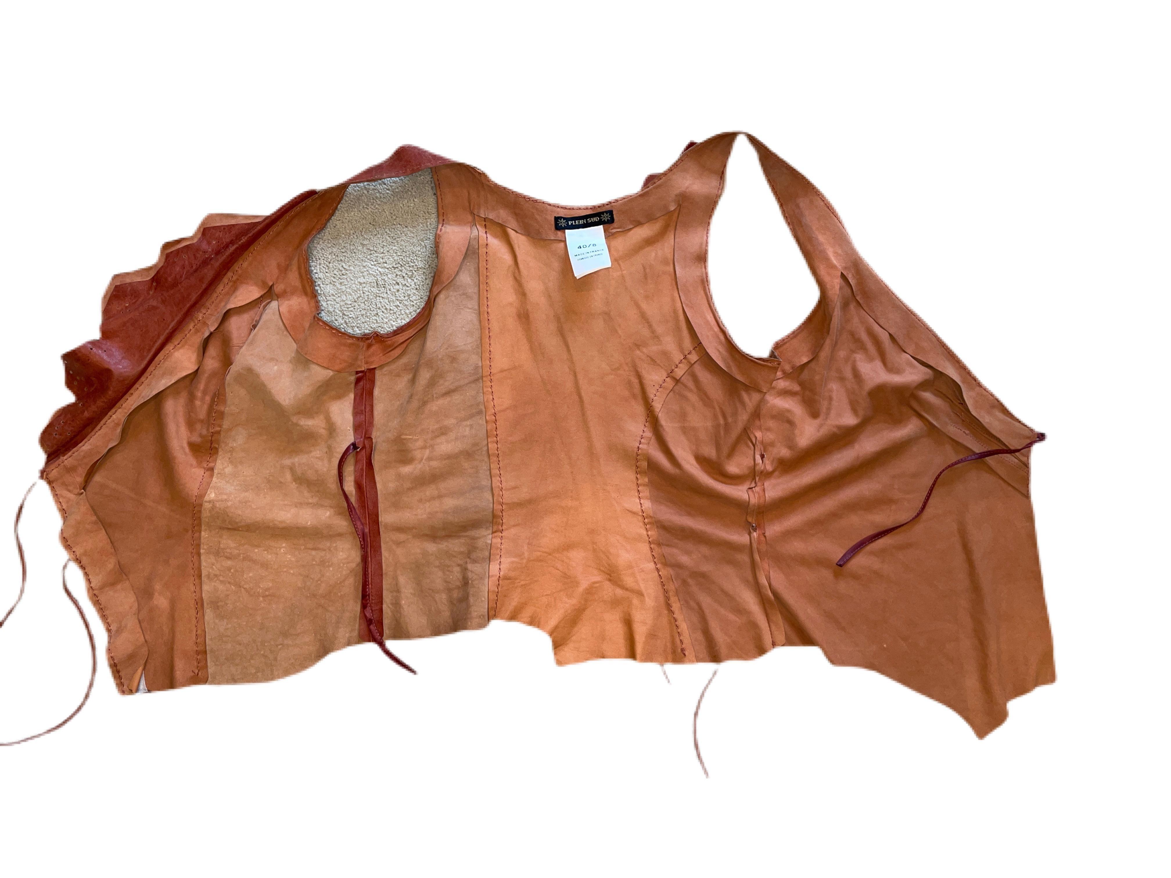 PLEIN SUD leather vest 2